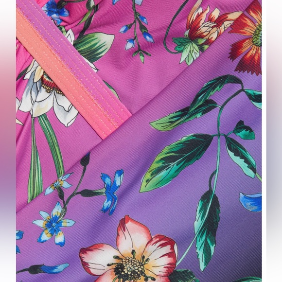 NWT Johnny Was Floral Ombré One-Piece Swimsuit - Picture 4 of 7